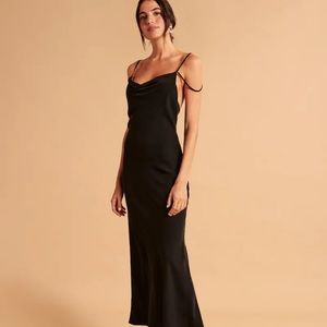 NWT Abercrombie Cowl Neck Slip Maxi Dress